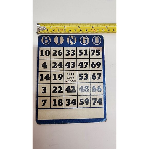Vintage Bingo Cards Set Of 3 -Collectible Game Accessories - Picture 14 of 14